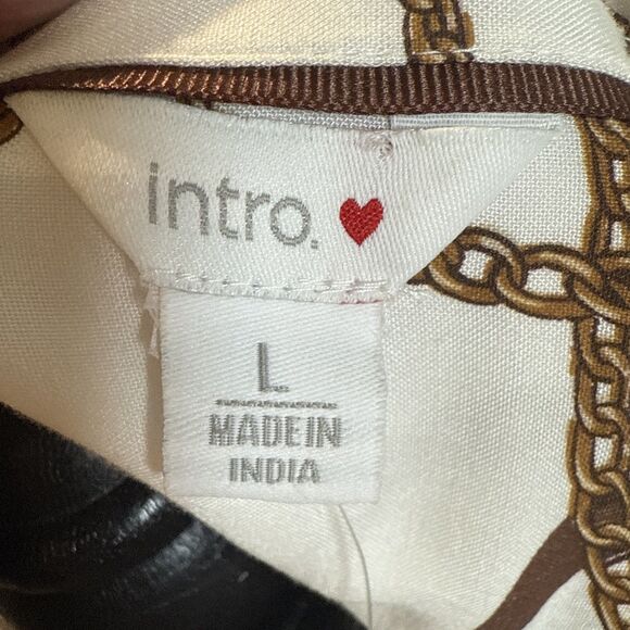 Intro Shirt Dress Women's Size Large NWT Horse Bridle Equesterian Cowgirl Rodeo - Picture 14 of 16